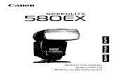 Canon Speedlite 580EX Instruction Manual