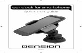 Dension Car Dock for Smartphone - Felhasználói és beüzemelési útmutató