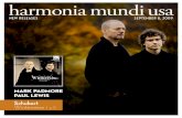 harmonia mundi usa new releases September 2009