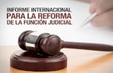 Informe Internacional para la reforma Judicial