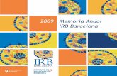 IRB Barcelona Memoria Anual 2009