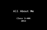 All About Me Class 3-406