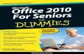 Office 2010 For Seniors For Dummies Sample Chapter