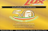 Revista Lux 50 Aniversario Nacionalización de la Industria Eléctrica