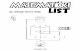 Matematički list XXIII/4 (1989)