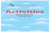 Activities Handbook 2013 - 14