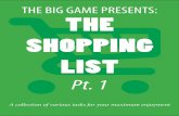 The Shopping List Pt. I