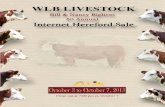 2013 WLB Internet Hereford Sale