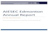 AIESEC Edmonton Annual Report 2012 2013