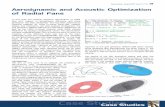 Aerodynamic and Acoustic Optimization of Radial Fans
