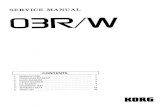 Korg 03rw service manual