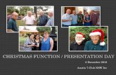 2012 Christmas Function / Preseentation Day