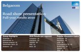 Belgacom Investors roadshow presentation full-year results 2010