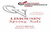 GV Limousin Spring Production Sale