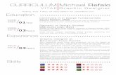 Michael Refalo Graphic CV samples