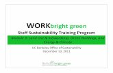 UC Berkeley Workbright green Staff Sustainability Training Part II