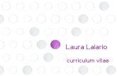 CURRICULUM VITAE | Laura Lalario architetto