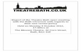 Theatre Bath Meeting With The Bath Chronicle Draft Report