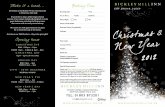 Bickley Mill Inn Christmas Brochure 2012