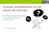 2007 Edwards-Schachter, M. Evaluar competencias en las clases de ciencias