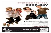 Cirencester College Open Day Programme 2010