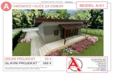 MODEL A-01, Interesantna vikendica - kuća za odmor, P = 47 m2