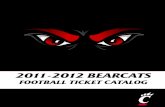 2011 Bearcats Football Ticket Catalog