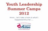 Youth Leadership Summer Camps 2012