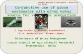 Conjunctive use of urban wastewater with other water source for vegetable production