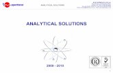 Analytical Solutions Catalog