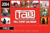 Fall 2014 TAB Event Calendar