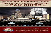 The Official 2012 Dr Pepper ACC Football Championship Fan Guide