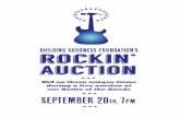Building Goodness Foundation's Rockin' Auction Brochure
