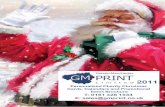 GM Print Charity Christmas Card Brochure 2011