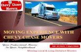 Moving experience with chevy chase movers