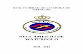 REGLAMENTO WATERPOLO 2009-2013. REAL FEDERACION ESPAÑOLA DE NATACION