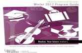Continuing Education Program Guide - Winter 2012