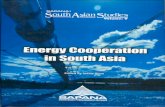 Energy cooperation in south asia