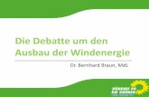 Die Debatte um den Ausbau der Windenergie