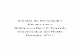 Novedades Hemeroteca :: Octubre 2011 :: Biblioteca Karl C. Parrish :: Universidad del Norte