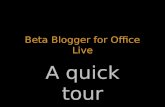 Beta Blogger-A Quick Tour