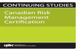 Canadian Risk Management Certification