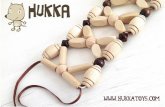 Come creare un braccialetto di perline di legno - tutorial di HukkaToys