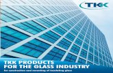 Catalogue TKK products for the glass industry