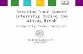 Using your Winter Break to Secure your Summer Internship