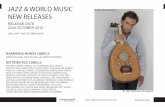 22nd October Jazz World Music New Releases