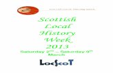 Scottish Local History Week - 2013 programme