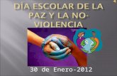 Día Escolar No Violencia y Paz