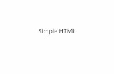 simple web page HTML