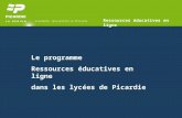 Ressources éducatives en ligne en Picardie 2007